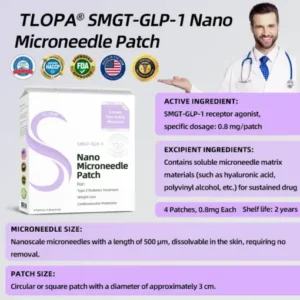 TLOPA® 𝐋𝐚𝐥𝐮𝐭𝐢𝐝𝐞 Nano Microneedle Patch